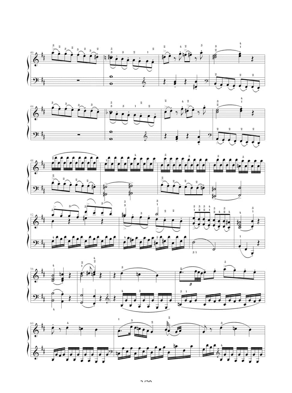 D大调奏鸣曲K.311（完整版）