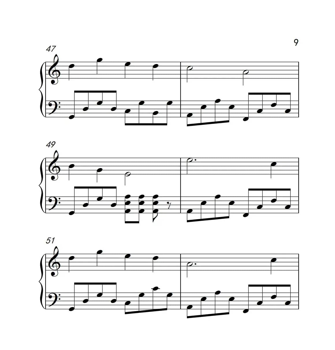 自由飞翔（《弹吧音教》制谱版）