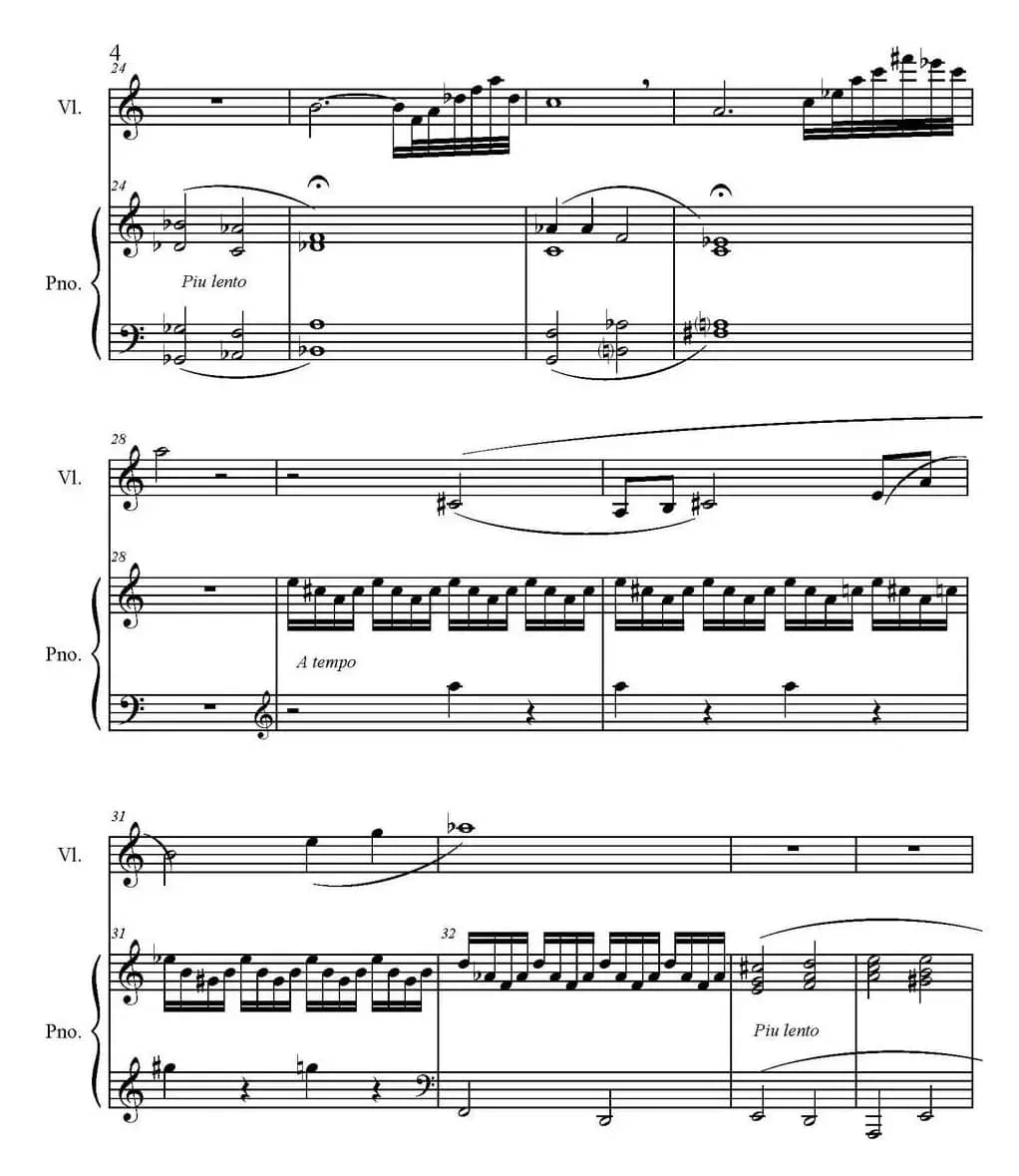 Sonate Verte（1-Prelude、小提琴+钢琴伴奏）