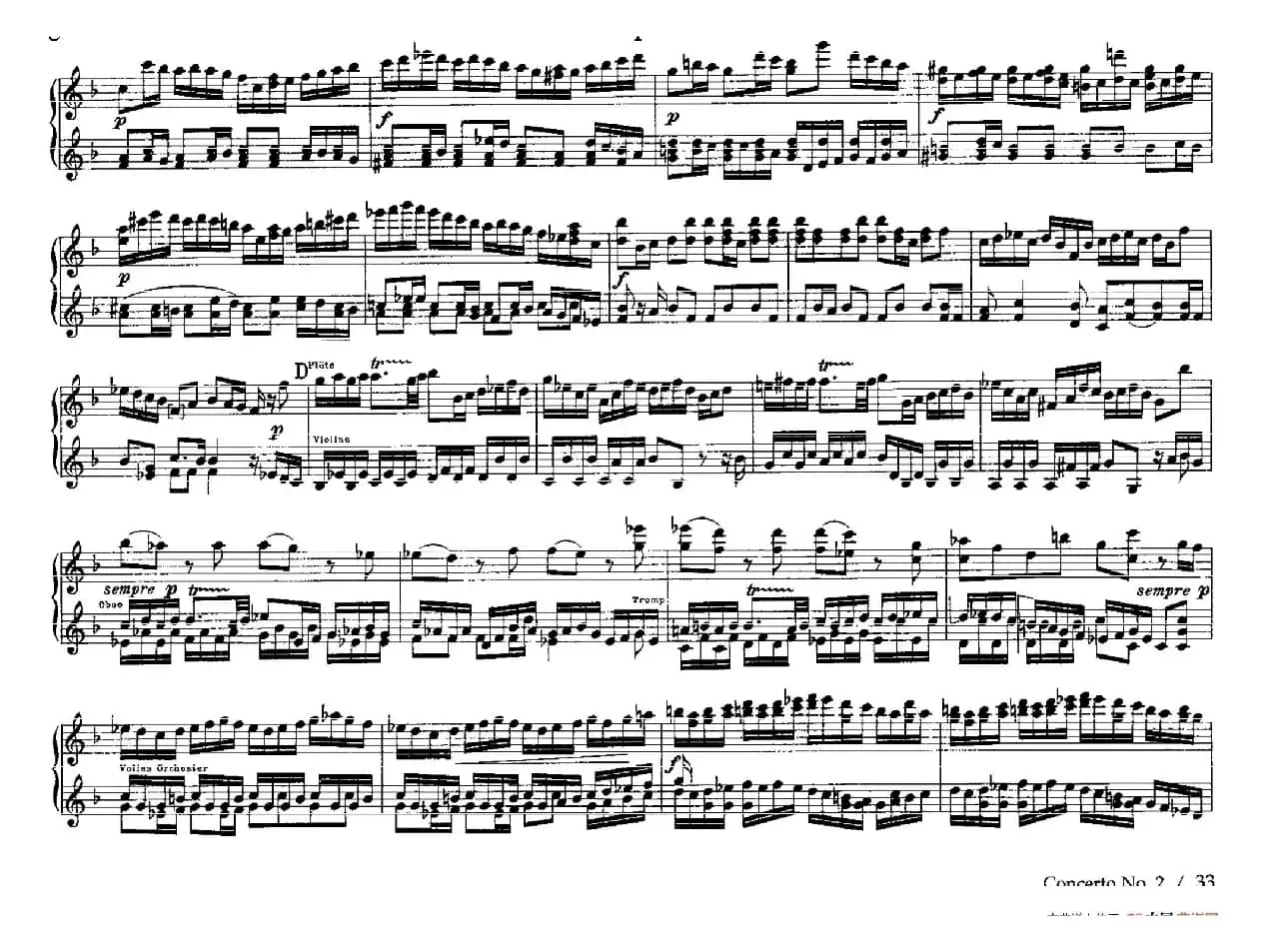 Brandenburg Concerto No.2 in F Major BWV.1047(F大调第二勃兰登堡协奏曲·四手联弹版)