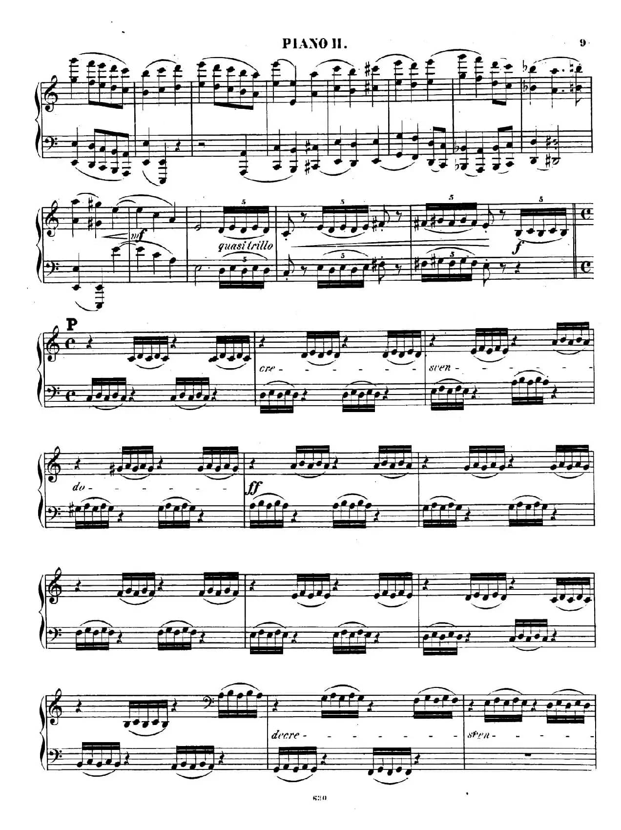 Chaconne for 2 Pianos Op.150（双钢琴第二钢琴）