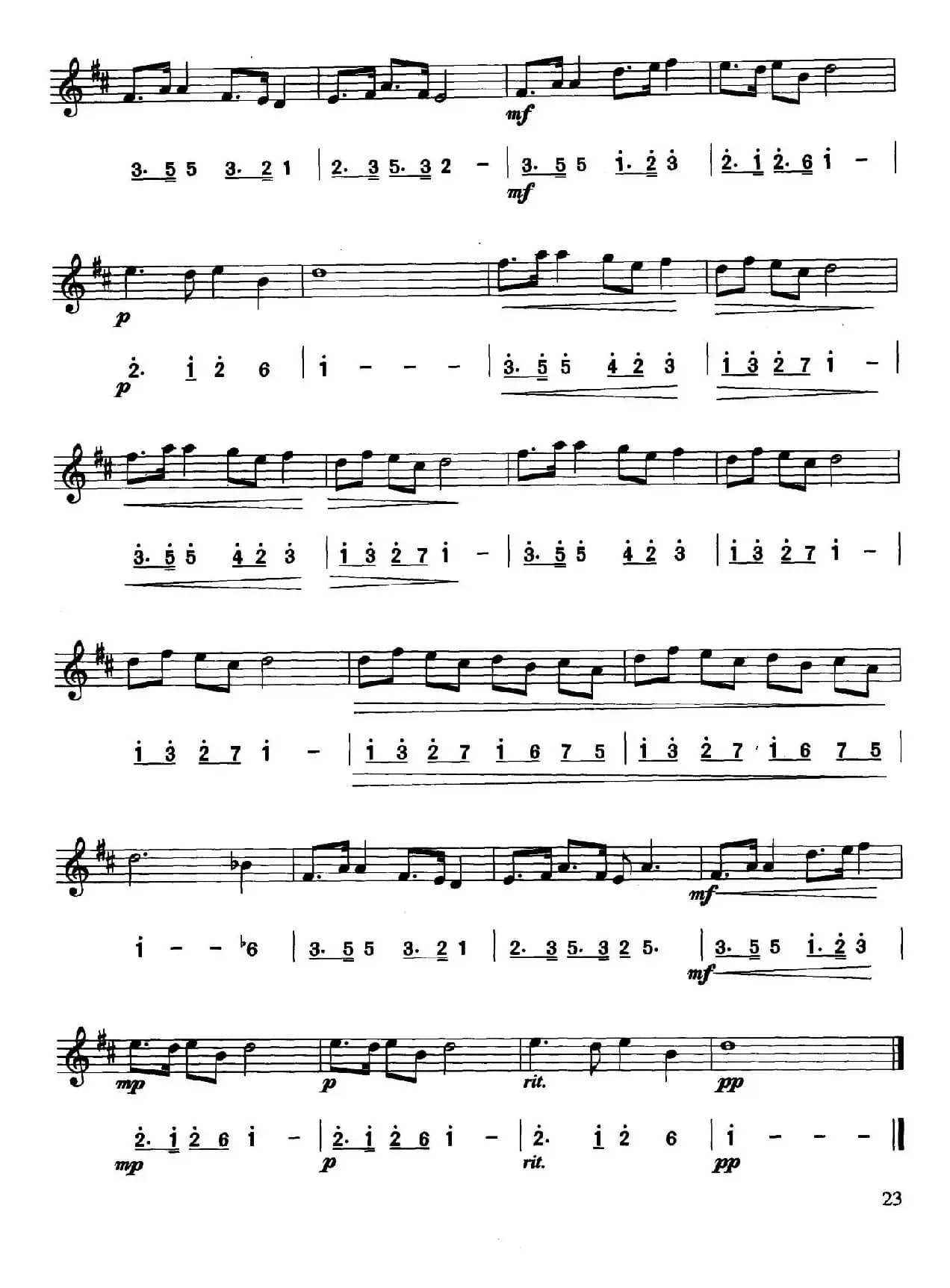 念故乡（线简谱对照版）