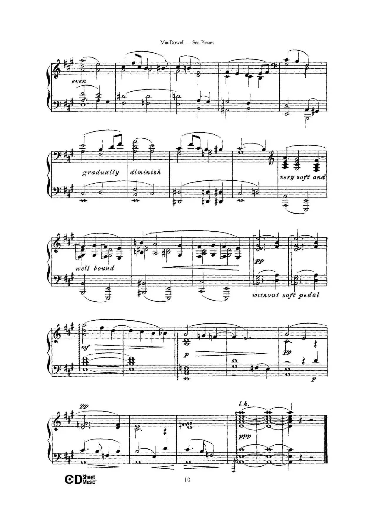 海景 Sea Pieces Op.55（No.4）