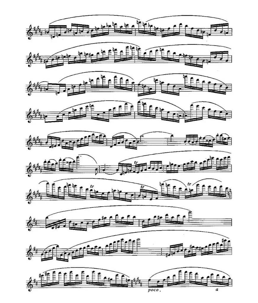 长笛九级考级曲谱（第一、二部分）