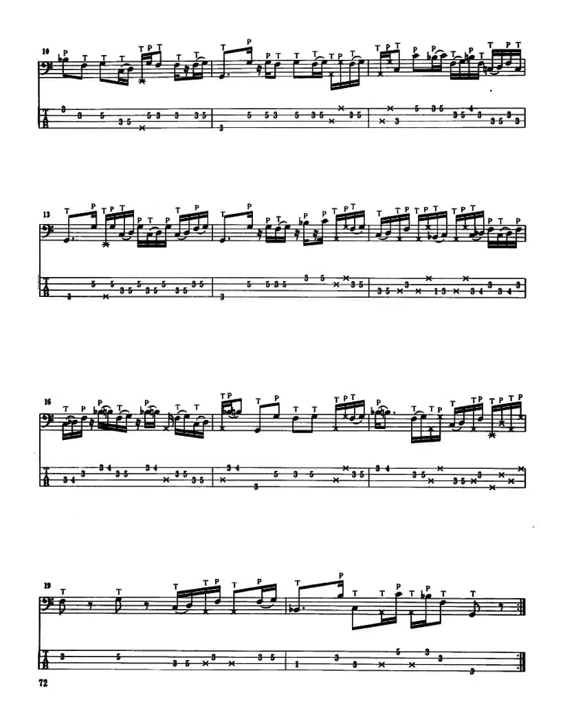 电贝司专业等级第六级（二、必弹曲目：独奏曲）