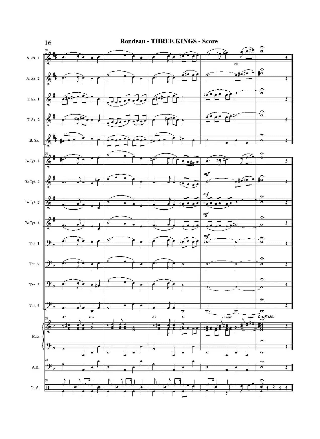 THREE KINGS（总谱）