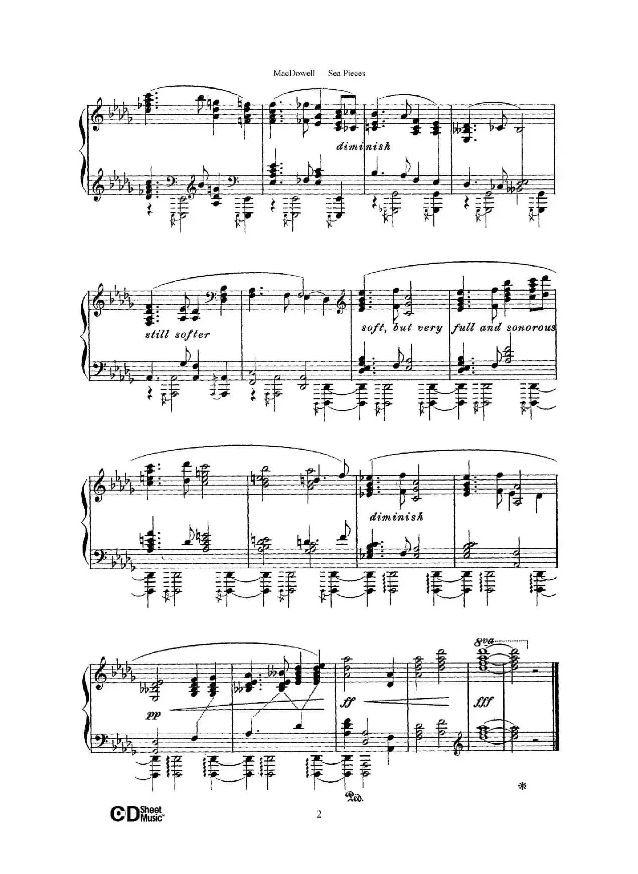 海景 Sea Pieces Op.55（No.1）