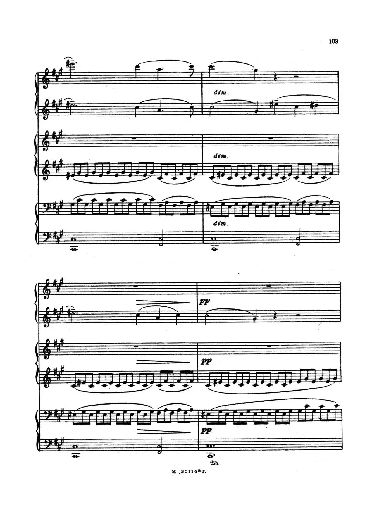 2首六手联弹小品（2 Pieces for 6 Hands）（2）