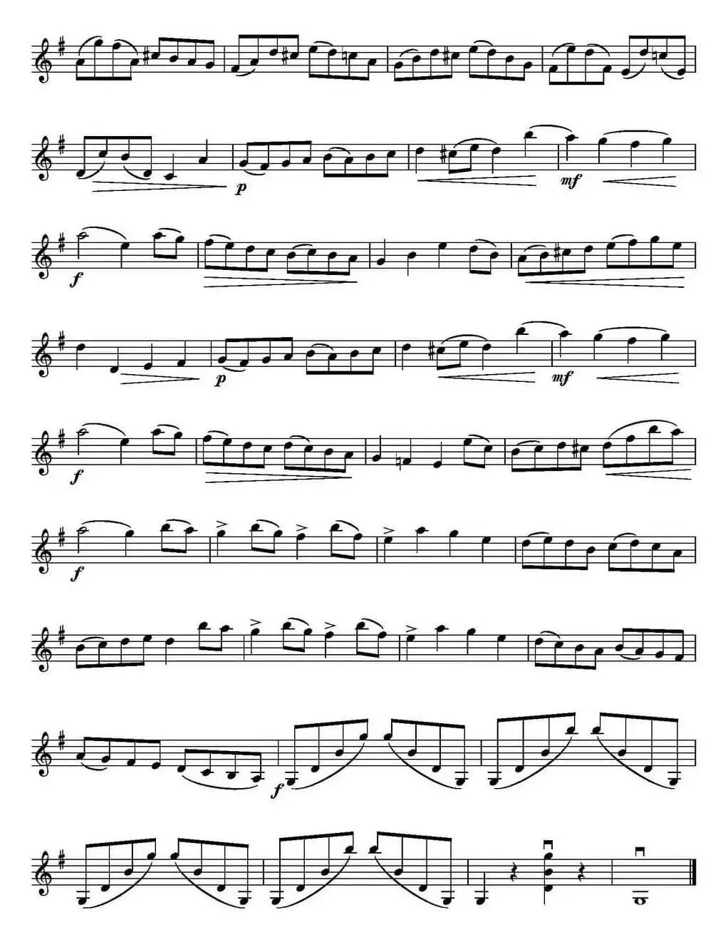 KONZERT G-dur（Oskar Rieding Op.34）