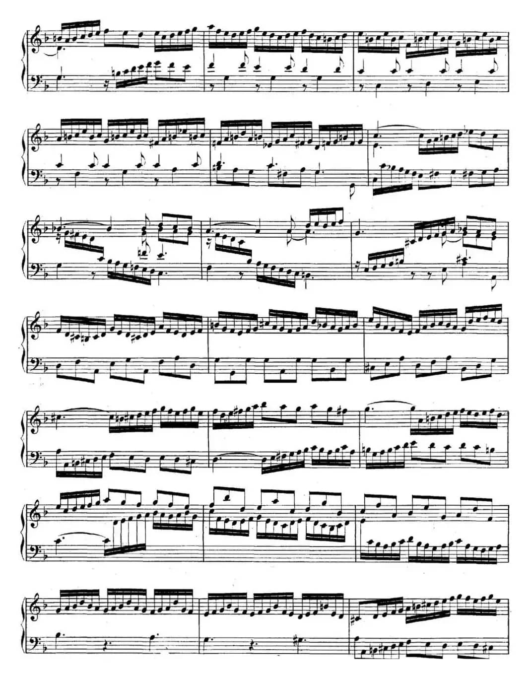 英国组曲No.6 巴赫 d小调 6th Suite BWV 811