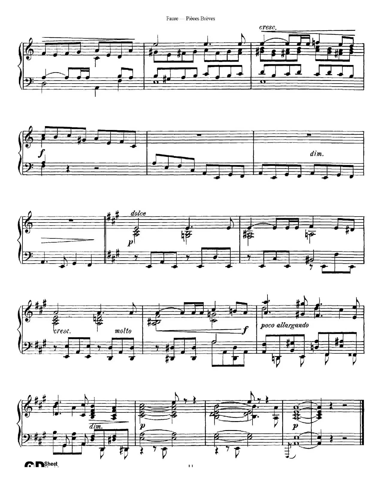 Pieces Breves Op.84（Ⅲ）