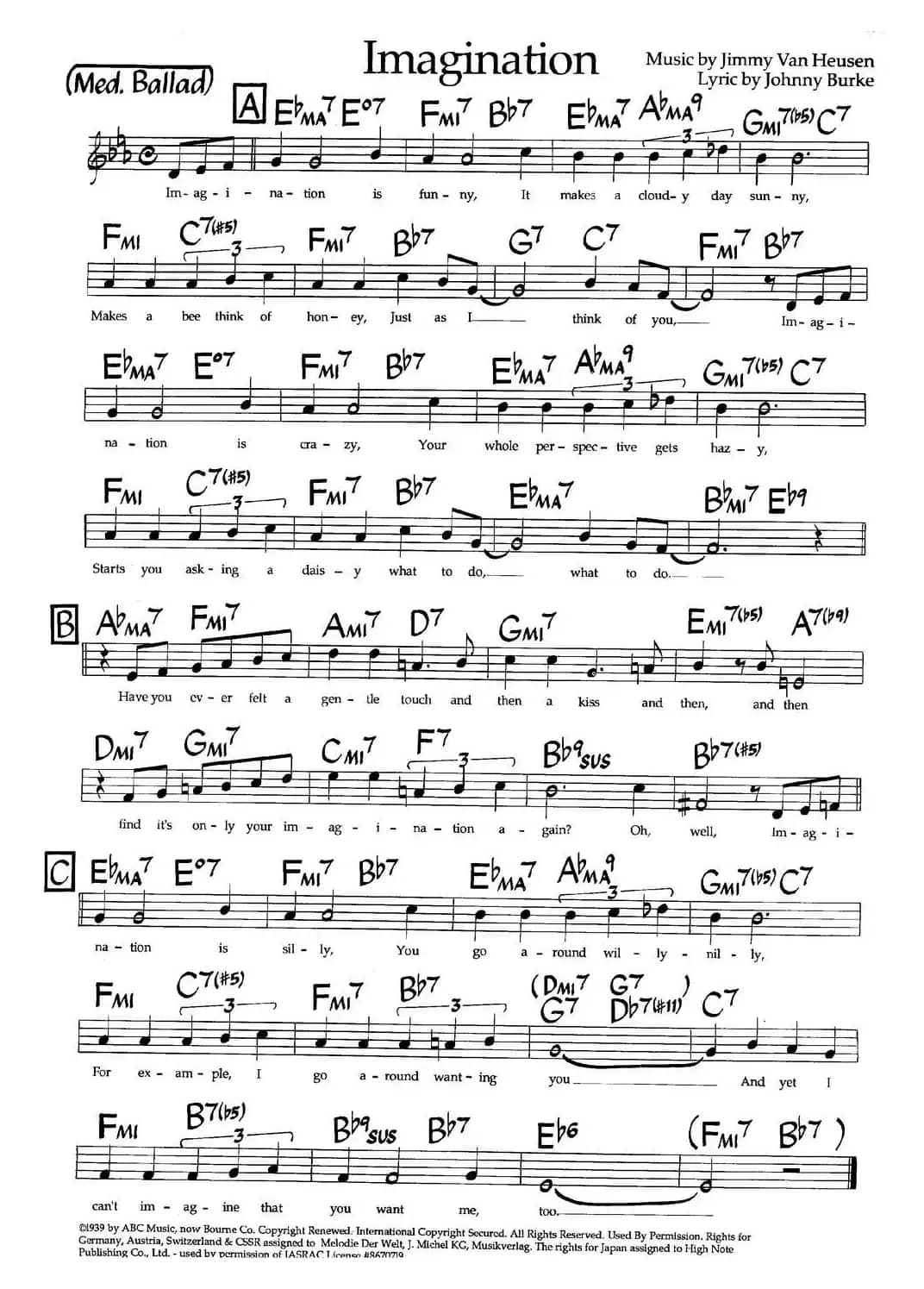 Imagination（爵士钢琴曲）