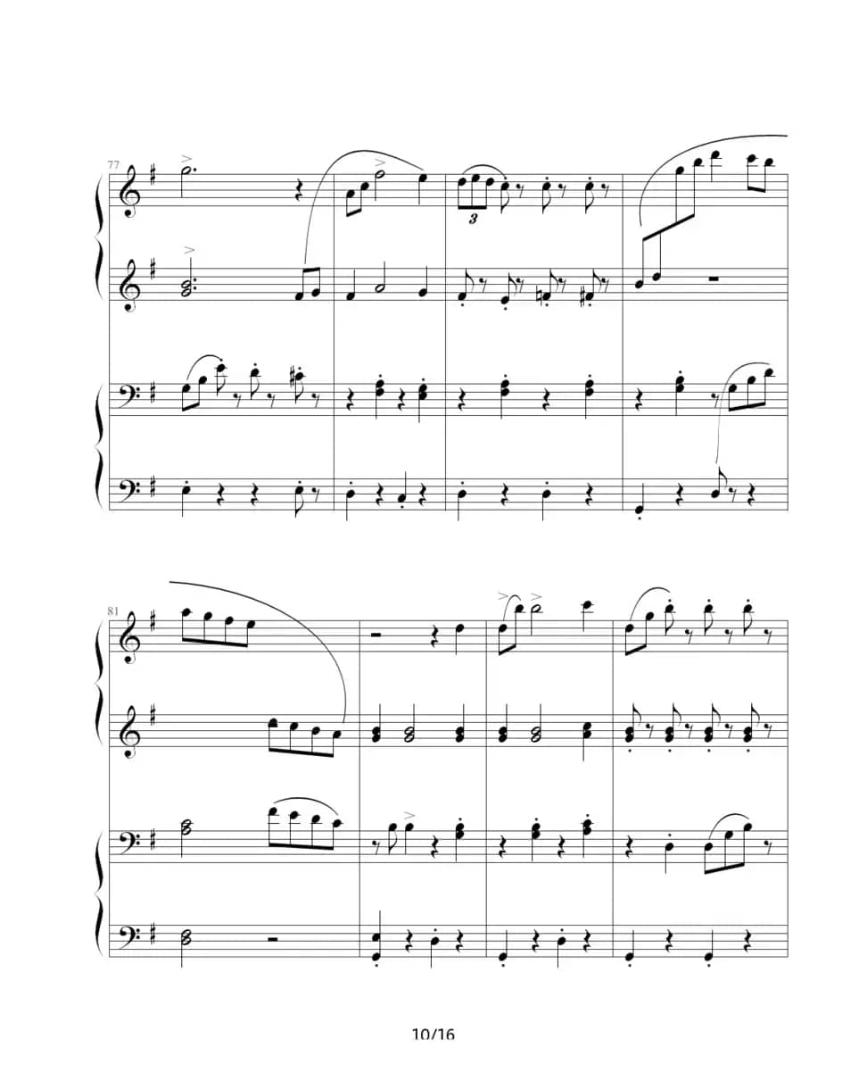 拉德斯基进行曲（双钢琴合奏）