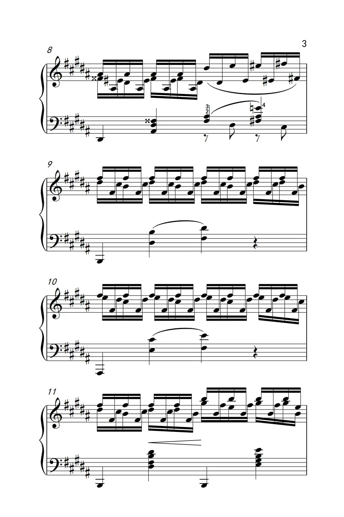 莫什科夫斯基 钢琴练习曲（第十五首）