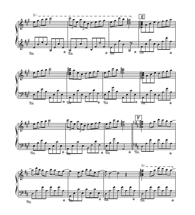 瓦妮莎的微笑（OK贴制谱版）