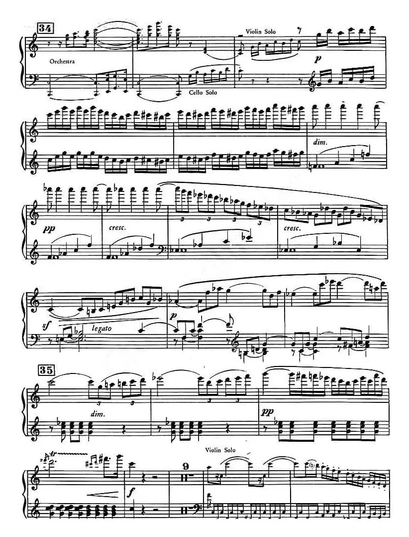 C大调小提琴协奏曲 Op.56（钢琴独奏）