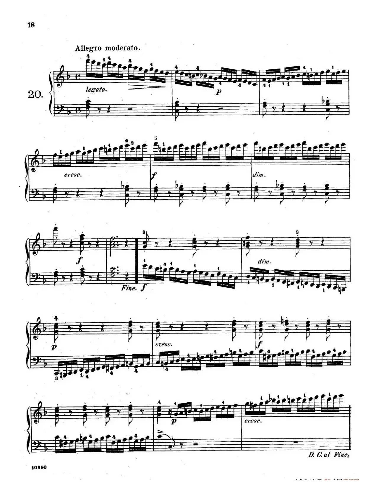 Etudes Enfantines Op.37（儿童钢琴练习曲 第15——20首）