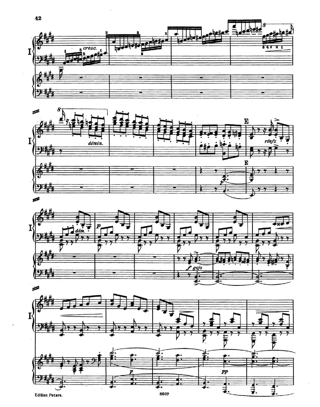 Piano Concerto in E Major Op.59(E大调钢琴协奏曲·双钢琴·第三乐章)