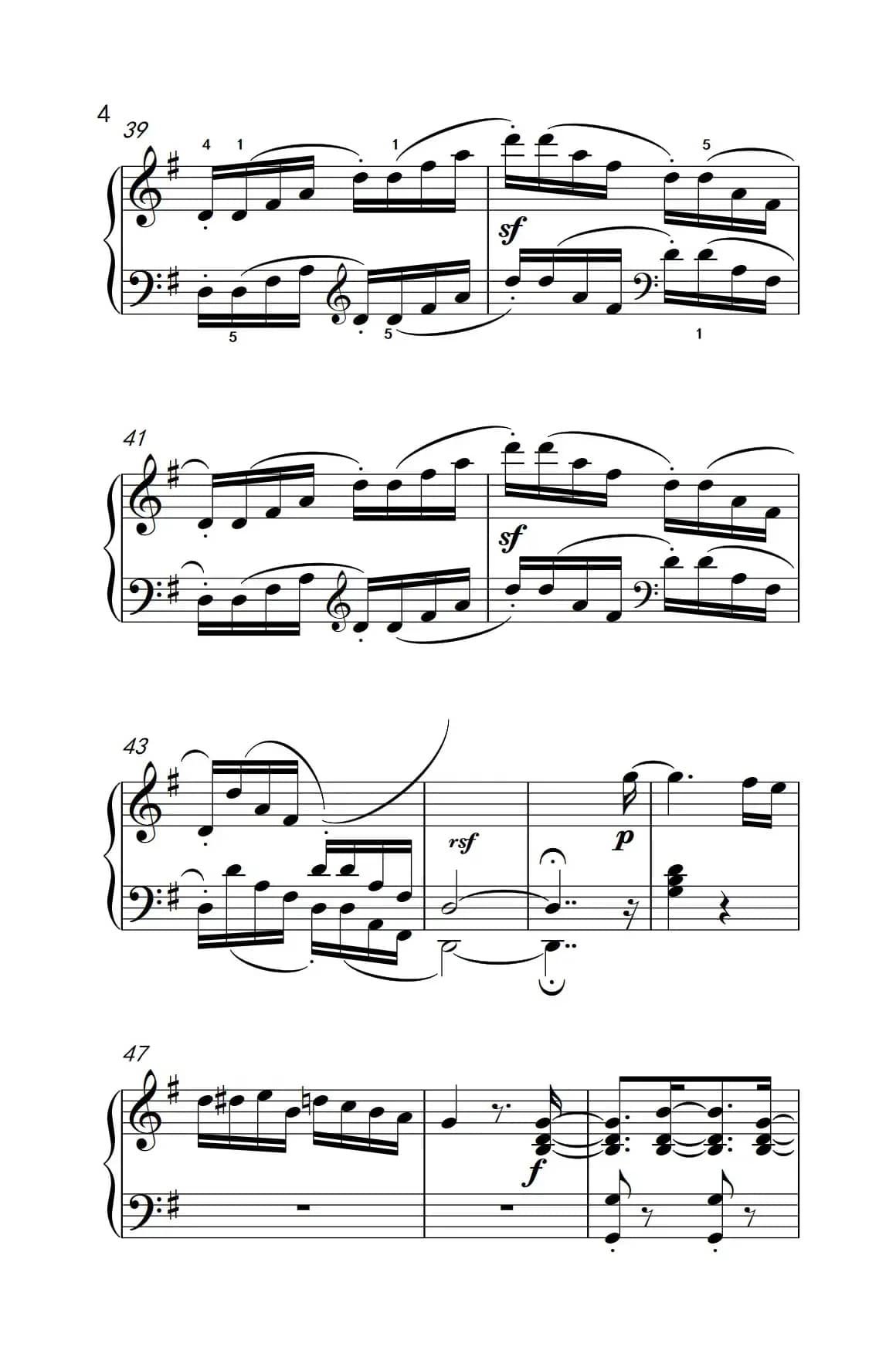 第九级2.G大调奏鸣曲 第一乐章 Op.31 No.1（中央音乐学院 钢琴（业余）考级教程 7-9级）