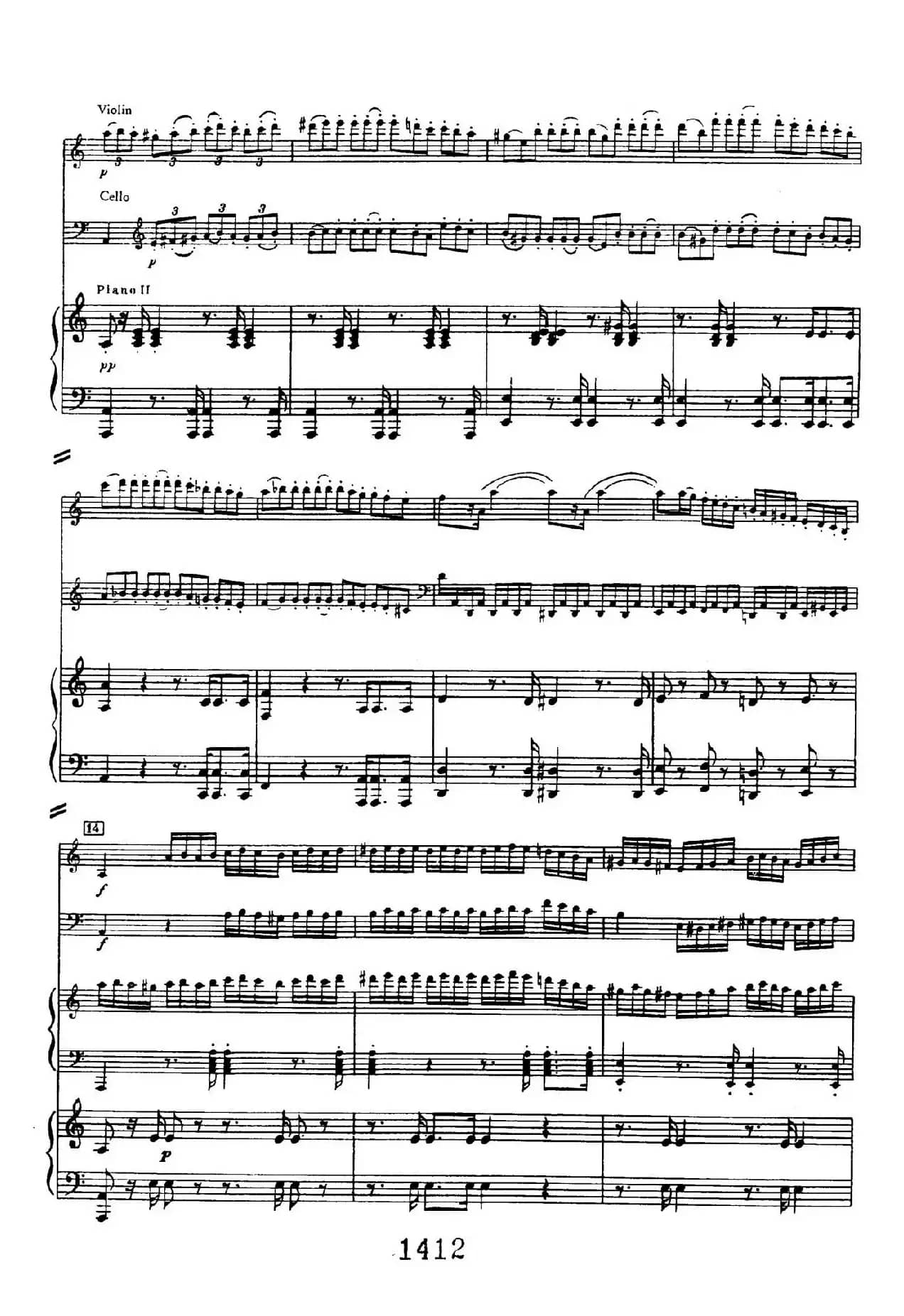 Triple Concerto in C Major Op.56(C大调三重协奏曲·双钢琴·Ⅰ)