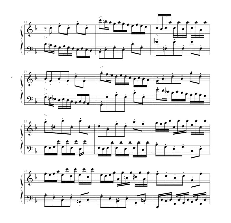 F大调二部创意曲8