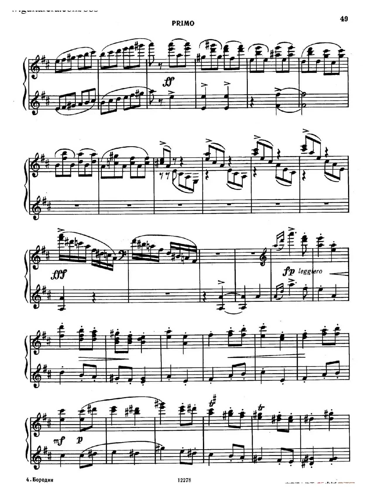 Tarantella in D Major(D大调塔兰泰拉舞曲·四手联弹)