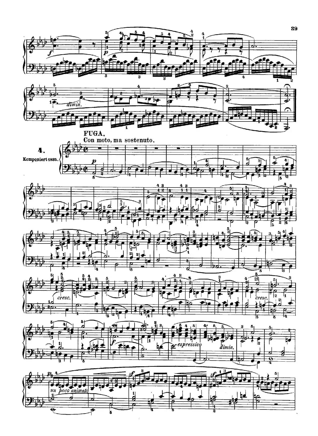 6 Preludes and Fugues Op.35(6首前奏曲与赋格·4)