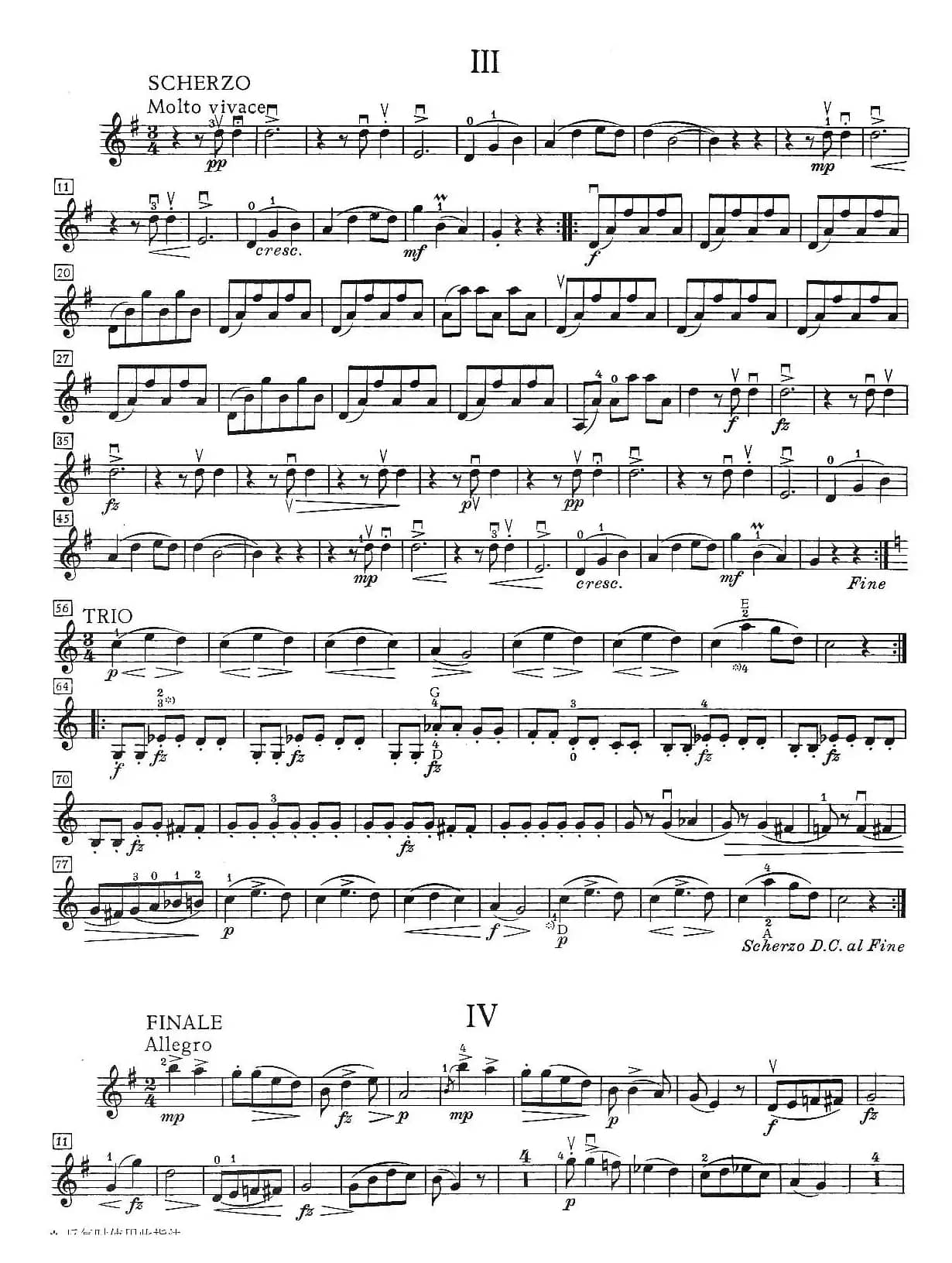 G大调小提琴小奏鸣曲 作品100（Sonatina G Major op.100）