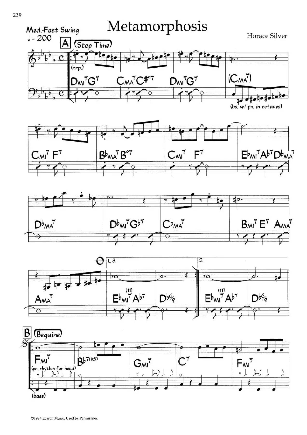 Metamorphosis（爵士钢琴曲）