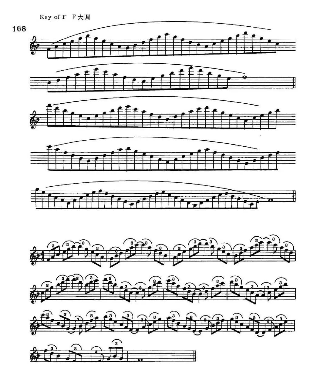 萨克斯演奏教程第六节（六音和弦-守调变奏）