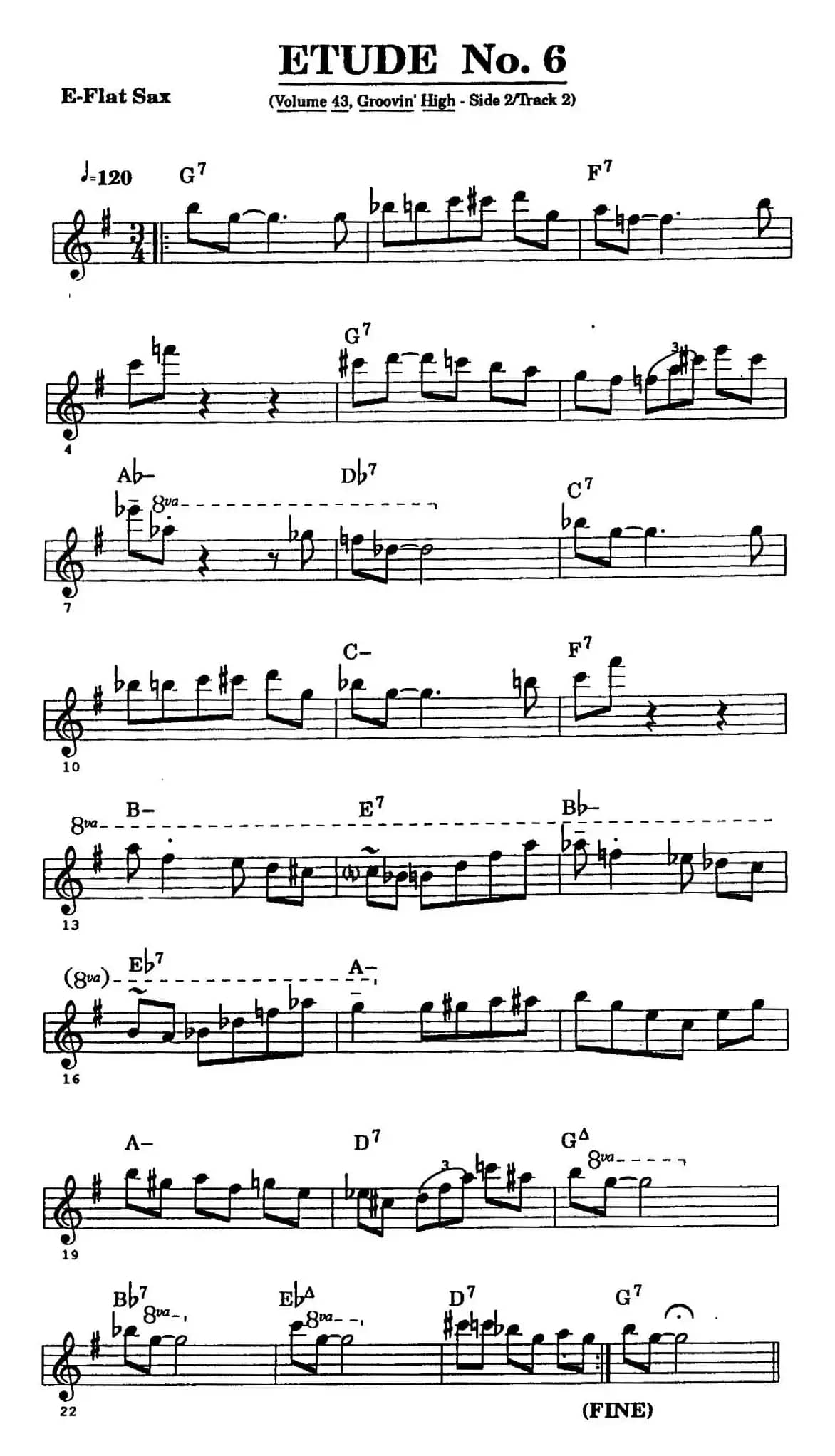 爵士乐超吹练习曲（六）