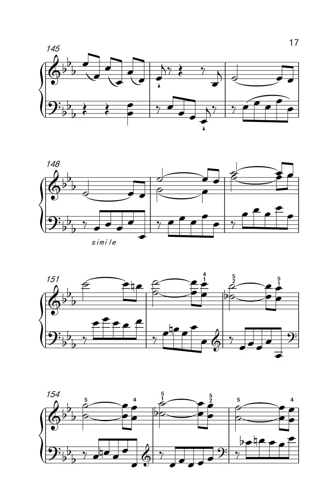 第八级2.♭E大调奏鸣曲 第一乐章 Hob.XVI 49（中央音乐学院 钢琴（业余）考级教程 7-9级）