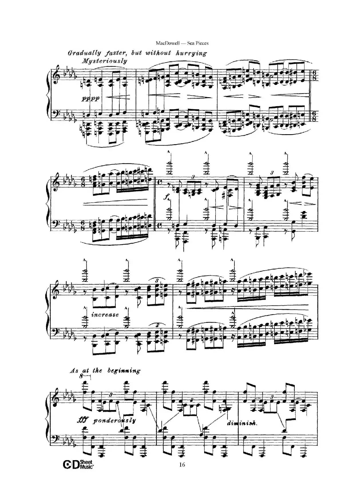 海景 Sea Pieces Op.55（No.6）