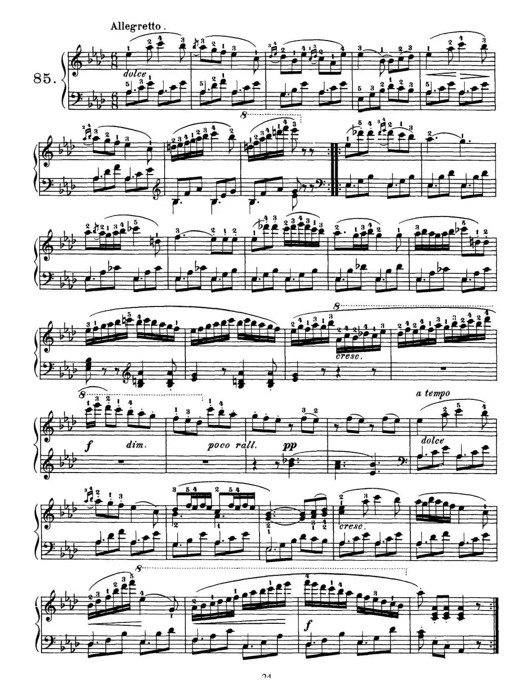 One Hundred and Ten Easy and Progressive Exercises Op.453(车尔尼110首简易练习曲 81——89)