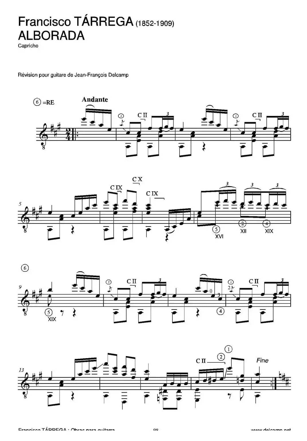 ALBORADA(Capricho)（古典吉他）