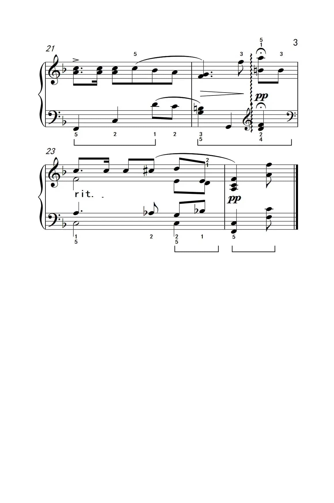 维也纳的旋律（约翰·汤普森 成人钢琴教程 第三册）