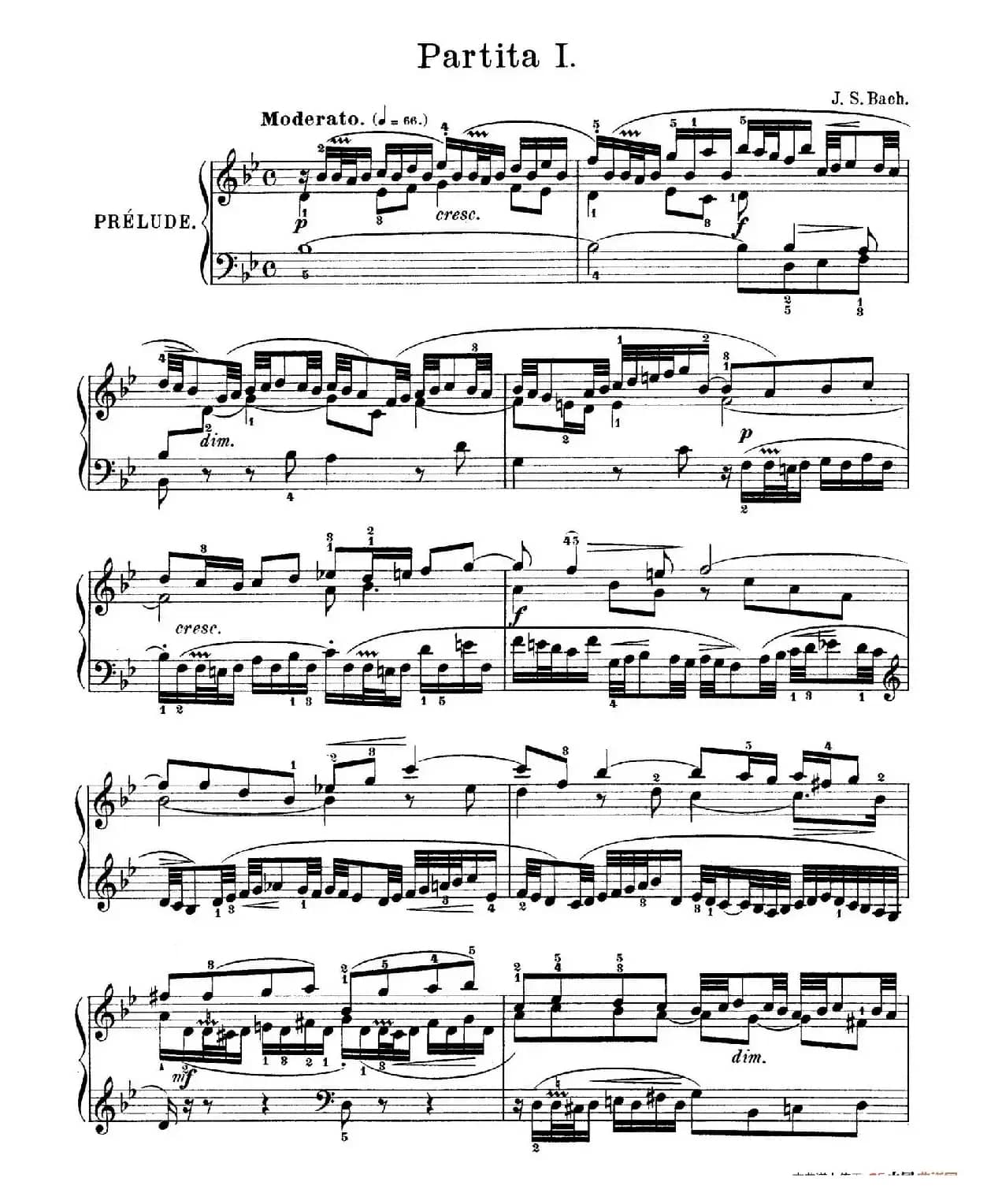 Six Partitas BWV 825-830（6首帕蒂塔·1）