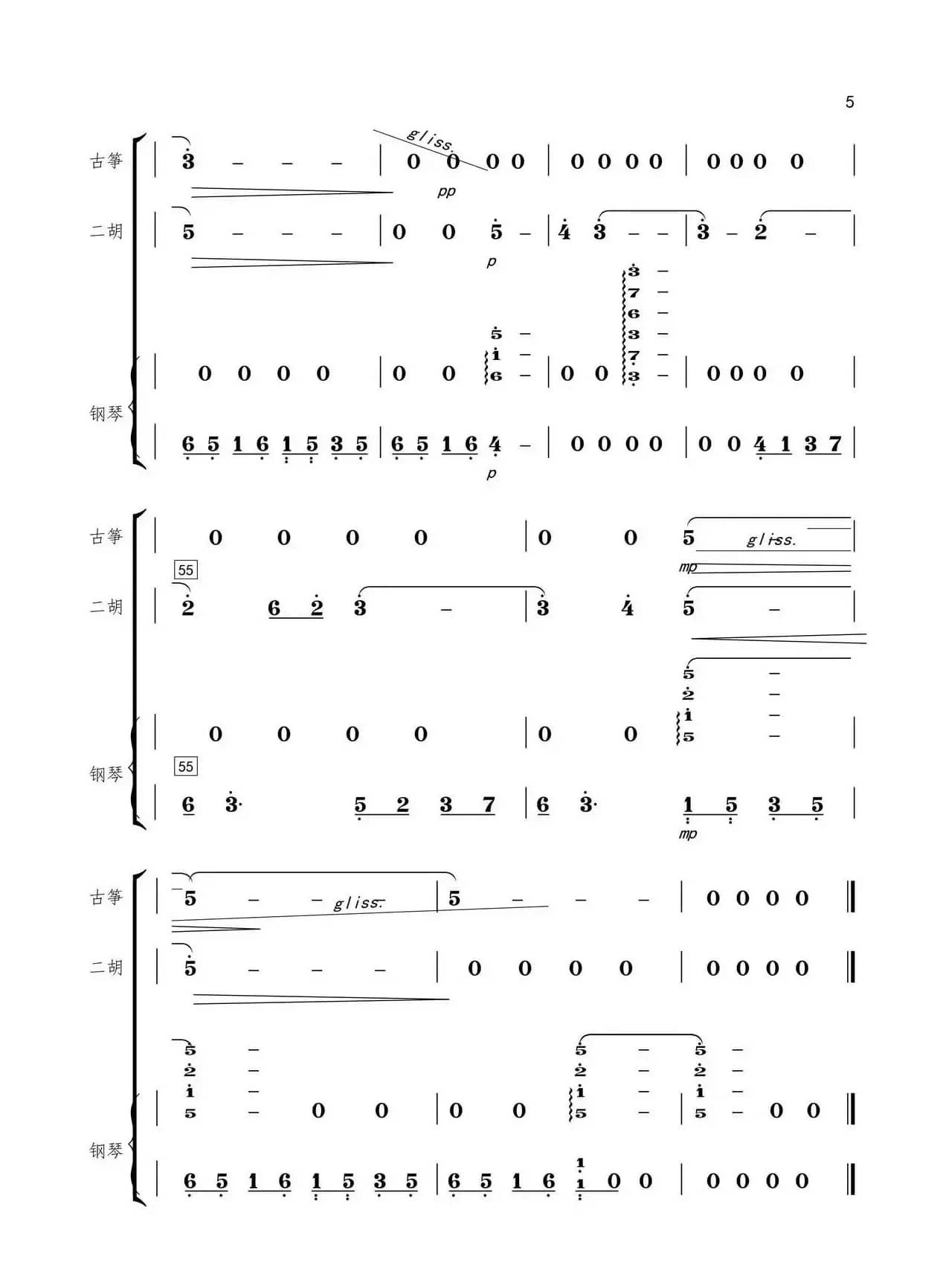 幽灵公主·アシタカとサン（古筝 二胡 钢琴三重奏）