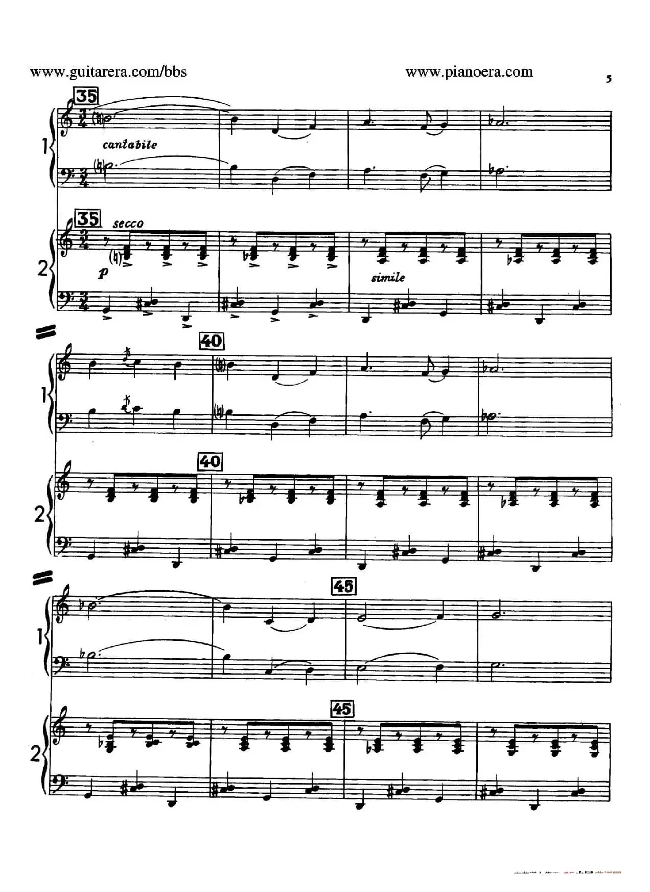 Sabre Dance（马刀舞曲）（双钢琴版）