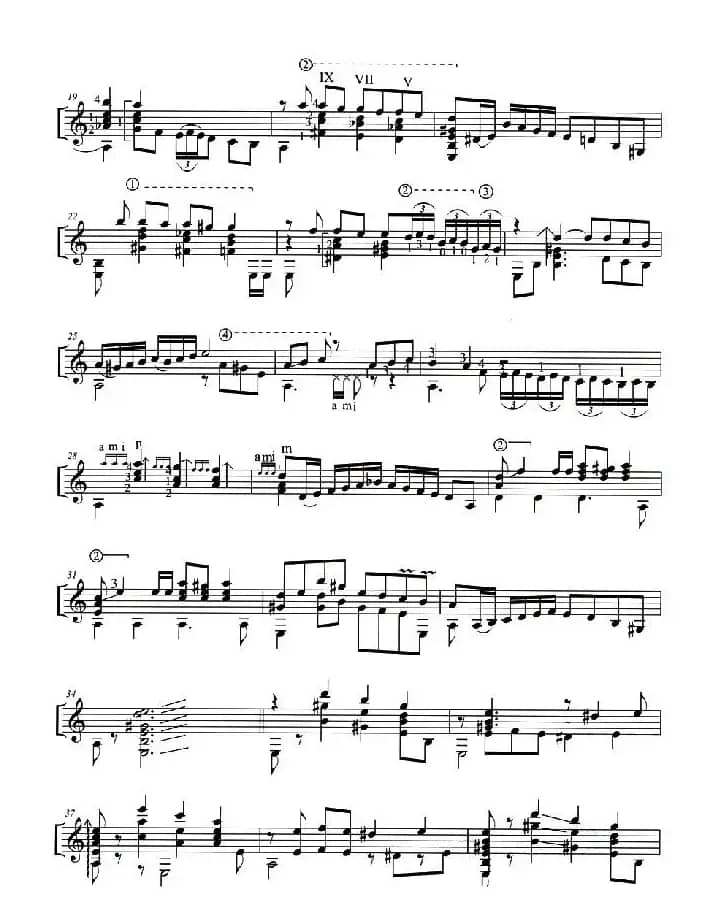 la Cumparsita（假面舞会 [古典吉他谱]）