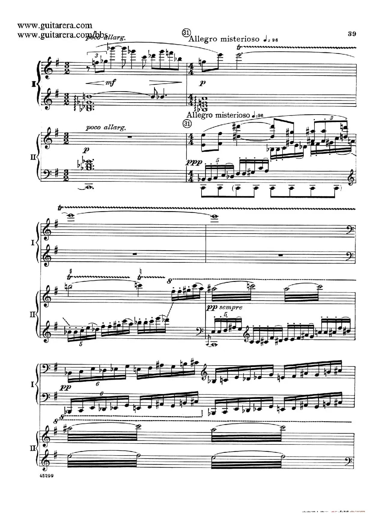 Piano Concerto Op.38（钢琴协奏曲·双钢琴·第一乐章）