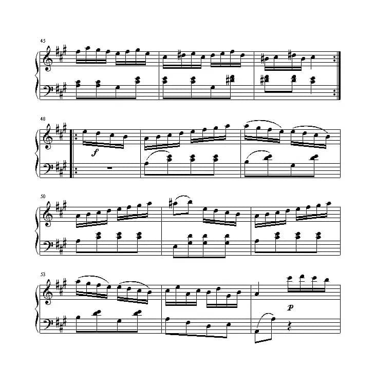 土耳其进行曲（还没考级记谱版）