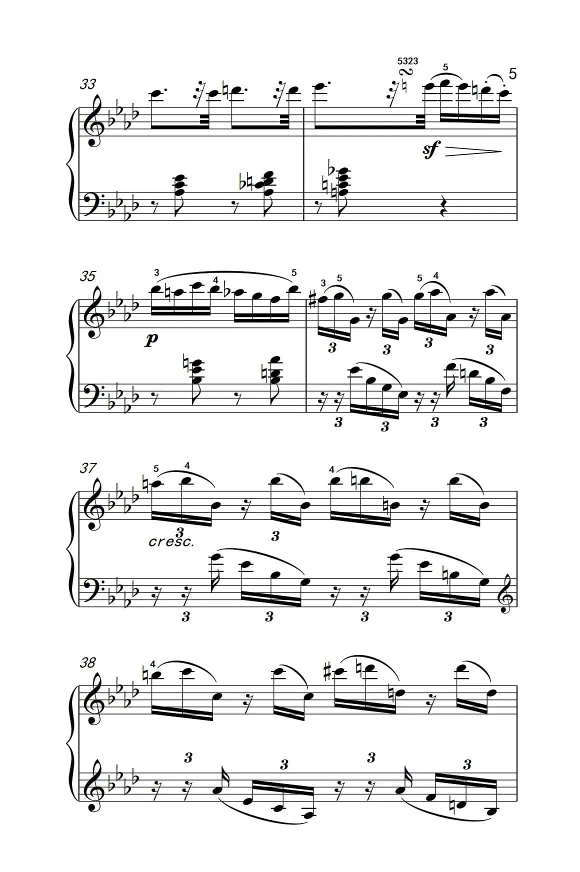 奏鸣曲 Opus 10 Nr.1 第二乐章（贝多芬奏鸣曲集 2）