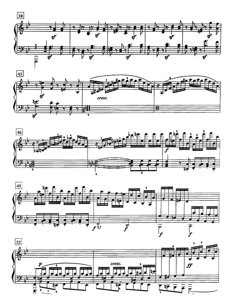 钢琴教程第七级 大型乐曲（降B大调奏鸣曲 Op.22 第一乐章）