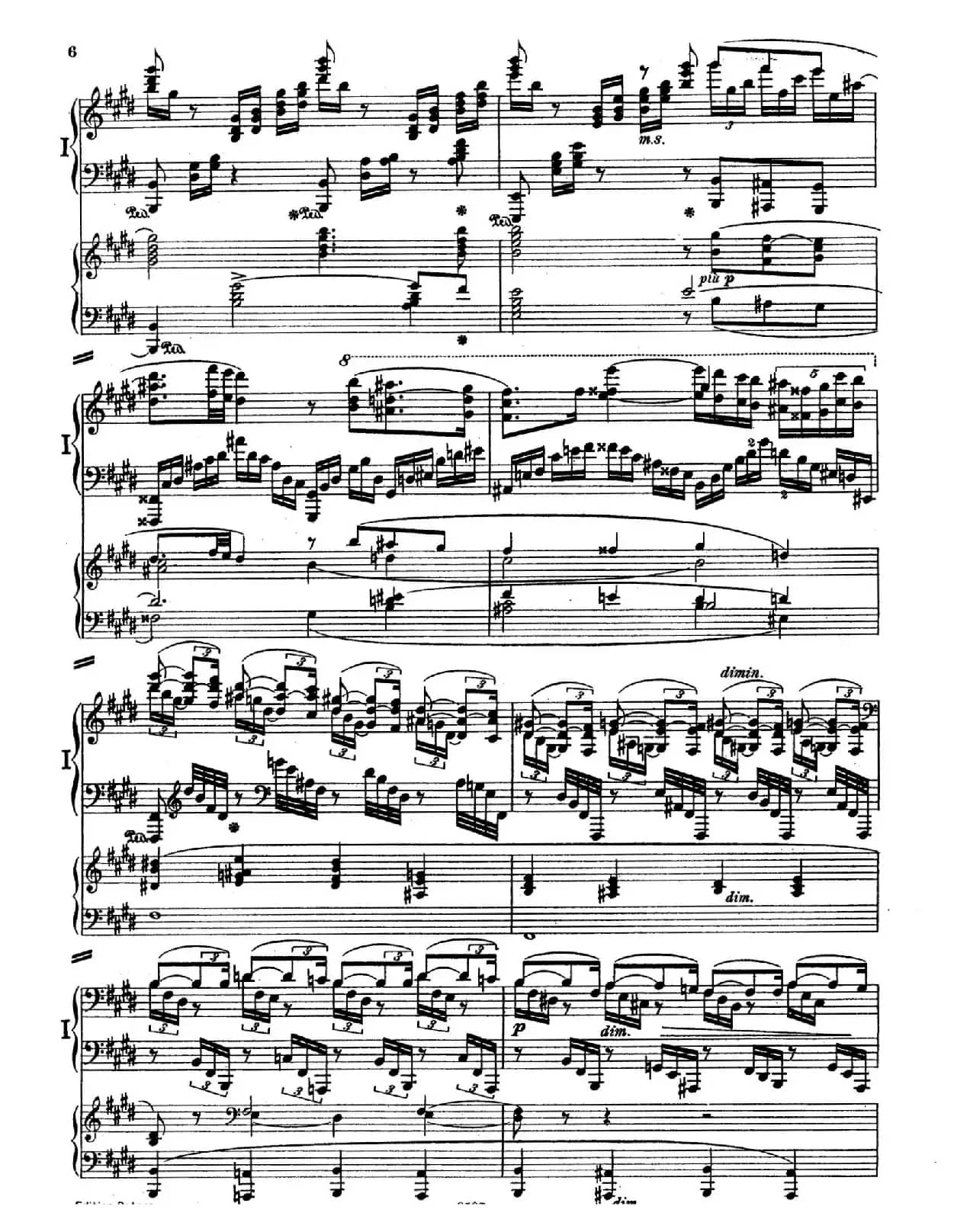 Piano Concerto in E Major Op.59(E大调钢琴协奏曲·双钢琴·第一乐章)