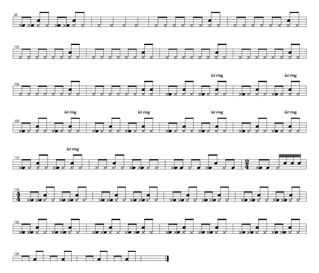 爵士鼓谱：Scorpions - Rock you like a hurricane