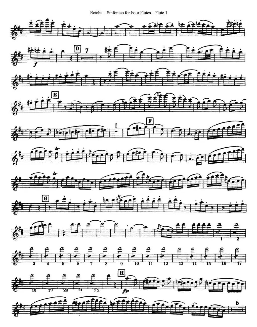 瑞查长笛四重奏（Flute 1）