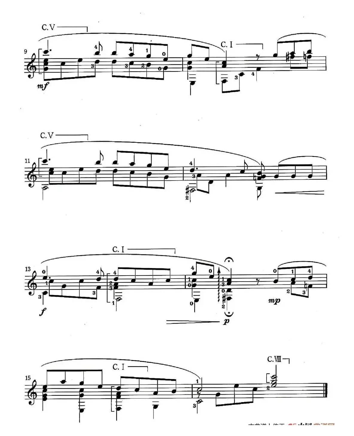 伦敦德里小调（Londonderry Air）（古典吉他）