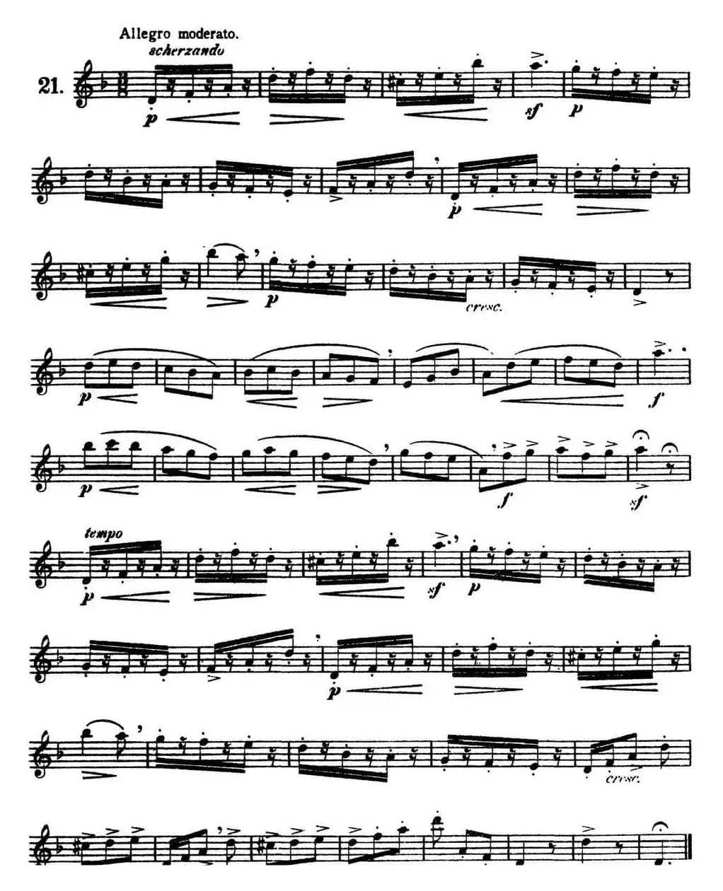 三十首基础及提高练习曲（NO.21）