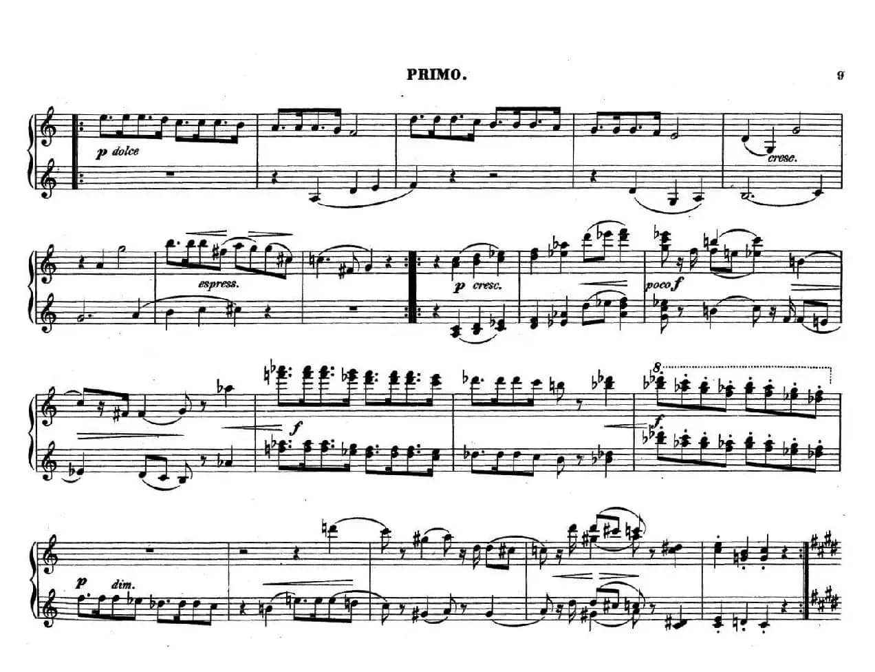 Zwolf Original-Compositionen fur Pianoforte zu 4 Handen Op.57（12首四手联弹小品·3）